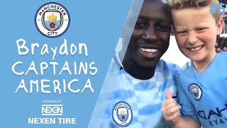 Braydon Captains America  Episode 6  Braydons rush to get the armband back to Vincent Kompany [upl. by Assenar279]