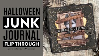 Tim Holtz Halloween Junk Journal Mini Book [upl. by Aubine569]