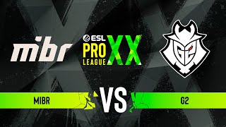 MIBR vs G2  ESL Pro League Season 20  Group B [upl. by Eslek645]