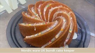 Nordic ware uk bundt cake keeper  Vanilla bundt cake recipe  Bundt Cake Storage Container [upl. by Bluefarb]