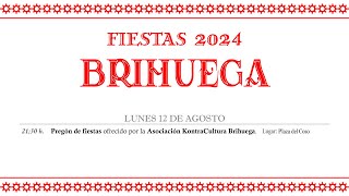 FIESTAS DE BRIHUEGA 2024 PREGÓN [upl. by Gnav]