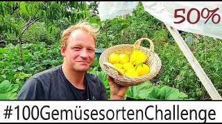 Die 100GemüsesortenChallenge ist zur Hälfte geschafft [upl. by Suoinuj]