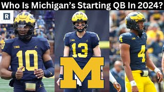 Michigan QB Battle In 2024  Michigan Football [upl. by Ahsiekal]