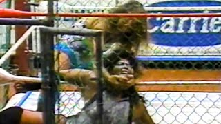 WWC WVR PR MONSTER RIPPER VS WENDI RICHTER STEEL CAGE MATCH JULY 1987 FULLY REMASTERED SD 4K 60FPS [upl. by Altis]