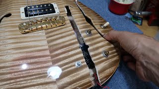 Regluing a Brutal Crack on a PRS CE22 Private Stock Semi Hollow [upl. by Neelyk]