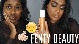 FENTY BEAUTY FOUNDATION FIRST IMPRESSION  DEMO  WEAR TEST [upl. by Xel]