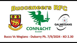 CSL  Buccs Vs Galwegians  Sept 2024 [upl. by Hart]