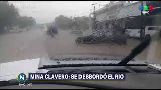 Mina Clavero el daño que provocó el desborde del río [upl. by Llenrev550]