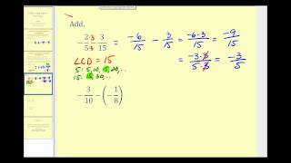 Subtracting Signed Fractions [upl. by Lachman]