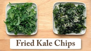 Kale chips that are NOT disgusting  Salty Parmesan Kale Chips Recipe [upl. by Naujek]