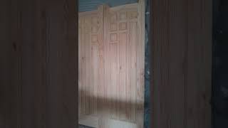 Yellow pine wood solid man door subscribemychannel [upl. by Isabea]