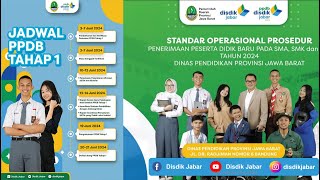 Buruan Mendaftar Dan Memilih sekolah Tujuan PPDB SMASMK JABAR 2024 [upl. by Eiro397]