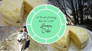 Keto Low Carb Lemon Cake gluten free almond flour [upl. by Acilgna]