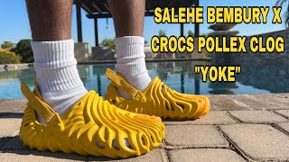 CROCS X SALEHE BEMBURY POLLEX CLOG quotYOKEquot UNBOXING REVIEW ampON FEET NEWEST COLOR WAY I WANT THEM ALL [upl. by Amero]