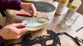 How to make fabric stiffener to stiffen lace sinamay or other materials to make a hat or flowers [upl. by Siesser392]