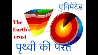 Geography Ch 2  The Earths Crust Hindi [upl. by Oicelem576]