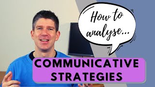 How to analyze communicative strategies  Englisch Oberstufe  auf Deutsch  Erklärung und Beispiele [upl. by Elene]