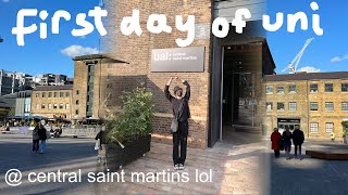 first day of university in london at central saint martins UAL [upl. by Joyann]