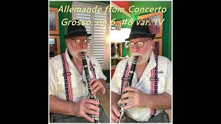 Allemande from concerto grosso opus 6 8 variation IV [upl. by Jezreel]