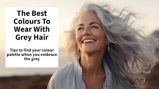 The Best Colours To Wear With Grey Hair  Over 60 colour analysis  Best Clothes With Grey Hair [upl. by Worl]