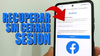 Cómo recuperar contraseña de Facebook sin cerrar sesión [upl. by Tenner]