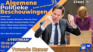 Terugkijken Algemene Politieke Beschouwingen 2023  APB23 Tweede Kamer [upl. by Elenore]