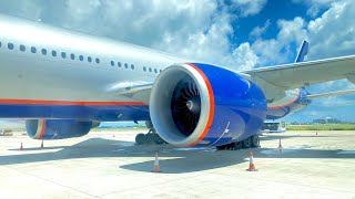 LANDING IN VELANA INTERNATIONAL AIRPORT MALE MALDIVES BOEING777300ER AEROFLOT SU320 12102022 [upl. by Susanne]