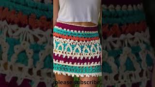 crochet skirt crochet designer crochet skirtcrochet skirt tutorialcrocheteasy crochet skirtcr [upl. by Nnairret]