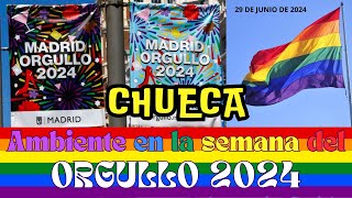 MADRID  CHUECA  Ambiente en la semana del Orgullo LGTBIQA 29 06 2024  Spain [upl. by Aynot870]