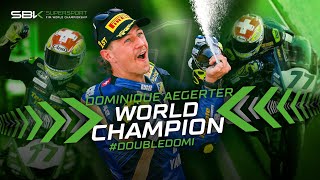 Dominique Aegerter 🏆 The 2022 FIM WorldSSP CHAMPION 🏆 [upl. by Ahselrac26]