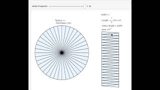 Area of circle equal to area of rectangle [upl. by Eckhardt]