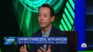 Affirm shares soar on buy now pay later deal with Amazon [upl. by Sac]