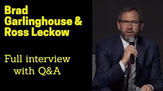 Brad Garlinghouse and Ross Lecklow interview Ripple CEO and IMFs Deputy General [upl. by Neelyar]