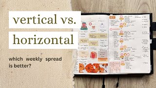 Vertical vs Horizontal Weekly Layout  Common Planner by Sterling Ink [upl. by Southard415]