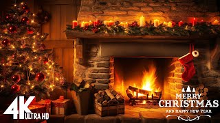 Traditional Christmas Music 🎅🎄 Christmas 4K Scenic Relaxation with Ambient Christmas Music [upl. by Ennaitsirhc]