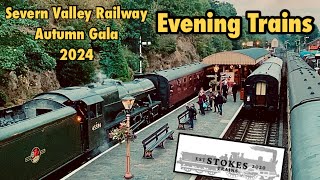 Severn Valley Railway Autumn Steam Gala  Evening Trains [upl. by Meraree]