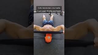 Ejercicios para fortalecer tu espalda sin equipo lumbar columna fitness gym yoga tabla fit [upl. by Klarrisa]