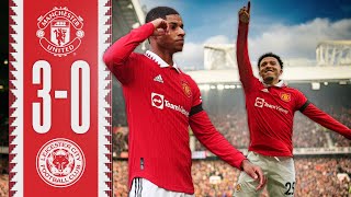 RASHFORDS ON 🔥  Man Utd 30 Leicester  Highlights [upl. by Rudman]