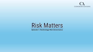 Coenobium Advisors Risk Matters  Episode 1 [upl. by Kcirttap]