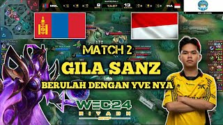 Mongolia vs Indonesia GAME 2 IESF World Esports Championship 2024  Gila Sanz berulah  NOURA [upl. by Sateia]