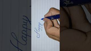 Cursive handwriting of Happy Diwali calligraphy writing handwriting writting diwali [upl. by Nulubez]