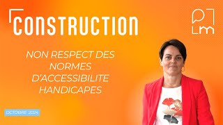 non respect des normes accessibilité handicapés [upl. by Yeargain720]