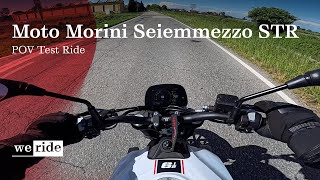 Moto Morini Seiemmezzo STR  POV Test Ride [upl. by Hilleary]