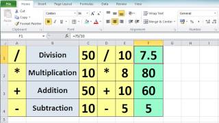 Excel 2010 Tutorial For Beginners 3  Calculation Basics amp Formulas Microsoft Excel [upl. by Richel]