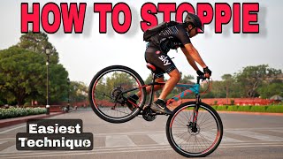 How to Do STOPPIE On a BICYCLE That Has Mechanical Disc Brakes [upl. by Tekcirc]