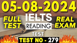 IELTS Reading Test 2024 with Answers  05082024  Test No  279 [upl. by Denna]