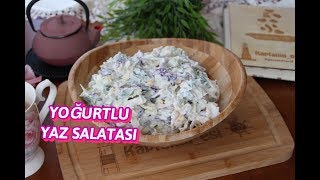 YOGURTLU DİYET SALATASI l SALATA TARİFLERİ l Kaptanın esi [upl. by Ellison]