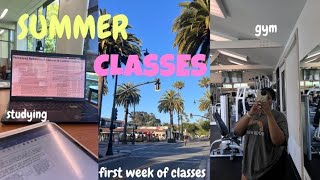 WEEKLY VLOG 🫧 first week of summer classes  productive days studying  gym [upl. by Burgener]