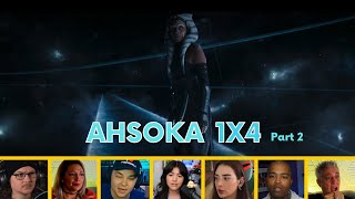 Reactors Reacting to ending of AHSOKA Episode 4  Ahsoka 1x4 quotFallen Jediquot  P2 [upl. by Narcho]