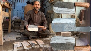 Process Of Mass Producing Very Sharp Butcher Cleaver Knife  Traditional way To Making Cleaver Knife [upl. by Turro]